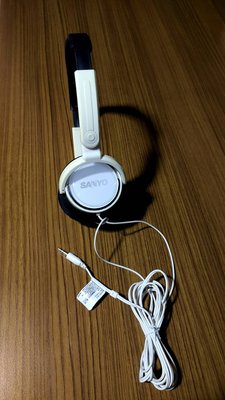 三洋 SANYO 頭戴式折疊耳機 (ERP-H07) 白色