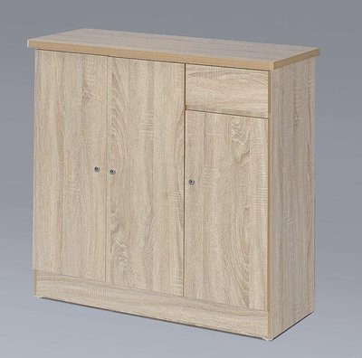 【萊夫家居】KV-H20：3尺橡木色鞋櫃【台中家具】收納櫃 置物櫃 玄關櫃 活動隔板 套房家具 北歐風 台灣製造