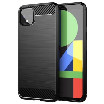 碳纖維拉絲條紋 Google pixel 4 4XL 軟矽膠tpu手機殼 防摔殼保護套