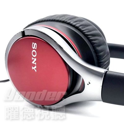 【曜德☆福利品】SONY MDR-10RC 紅(2) Hi-Res 高音質 立體聲 耳罩式耳機☆無外包裝☆免運☆送收納袋