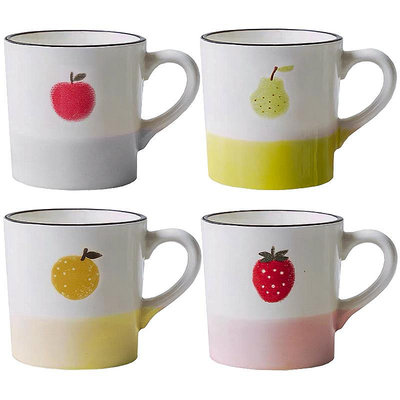 馬克杯【自營】日本進口井澤陶瓷杯水果馬克杯咖啡水杯子茶杯日式牛奶杯