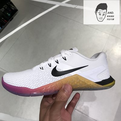 【AND.】WMNS NIKE METCON 4 XD 白色 訓練鞋 女鞋 CD3128-107