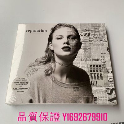 家菖CD 泰勒斯威夫特 Taylor Swift Reputation CD附海報 TS6專輯CD