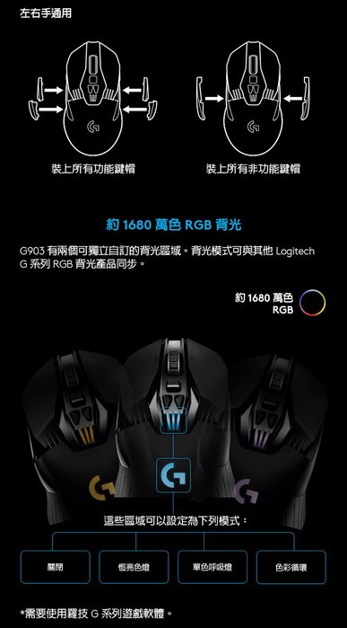 羅技g903 Lightspeed 專業電競級有線 無線遊戲滑鼠電競滑鼠台南pqs Yahoo奇摩拍賣