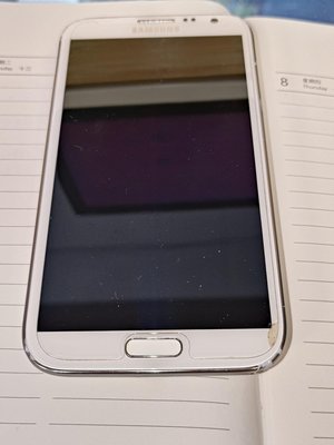 Samsung Galaxy Note2  GT-N7100中古機,無法開機當料件機/零件機使用，（按鍵機，老人機，銀髮機）