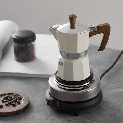 下殺-bincoo摩卡壺煮咖啡壺家用意式萃取意大利手沖咖啡套裝器具電爐