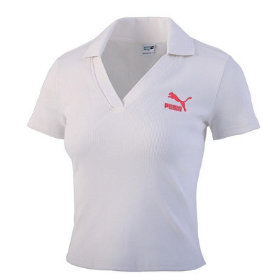 PUMA Logo Polo Shirts 合身Polo衫 白色短袖Polo衫 王淨同款 62686365