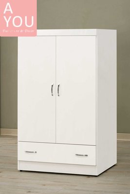 貝莎2.7尺白色衣櫥(大台北地區免運費)促銷價 $6300元【阿玉的家2020】