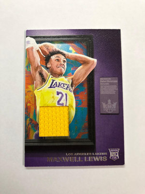 【Ｔ】Maxwell Lewis 2023-24 Court Kings RC Jersey 新人球衣卡（如圖）