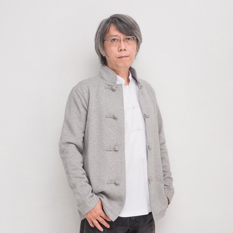 唐裝五四衫-中國風時尚中式大衣外套(灰色)~ 原創設計中國服 大絨裡刷 舒適保暖台灣製造MIT