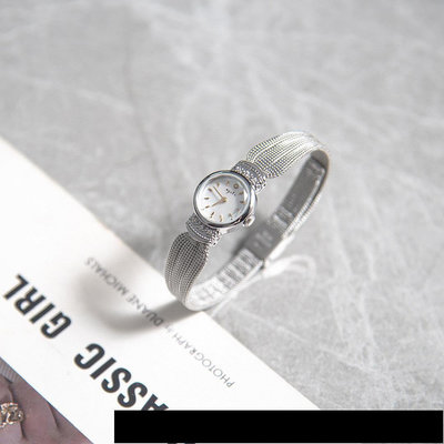 新款熱銷 日本agete/阿卡朵2022圣誕碟貝限定女款表中古流蘇鏈條輕奢小盤表明星大牌同款手錶