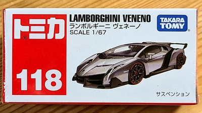 【現貨】全新日本原裝 Tomica 多美小汽車 No.118 藍寶堅尼 Veneno