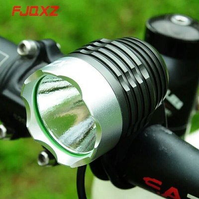 T6 LED 鋁合金自行車車燈 免裝電池 USB線配合行動電源  單車頭燈  新台幣：268元
