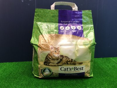 ☀️寵物巿集☀️德國 凱優 CAT S BEST紫標凝結木屑砂10L/包(專為長毛貓)使用單層貓砂盆