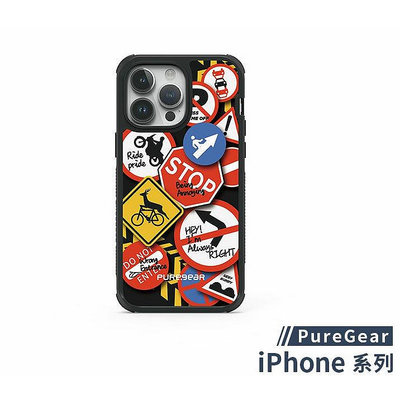 【PureGear】iPhone 15 Pro Max 輕坦克防摔手機殼15 Pro (拼貼風格)蘋果15兼容無線充電