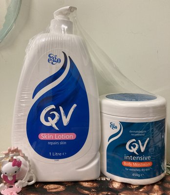 【佩佩的店】COSTCO 好市多 QV INTENSIVE 重度修護乳膏 450g + 舒敏保濕乳液 1公升 新莊可自取