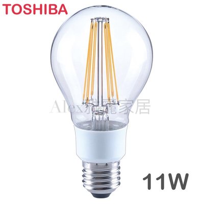 【Alex】TOSHIBA 東芝 球型燈絲 LED 11W 燈泡 2700K/6500K 全電壓