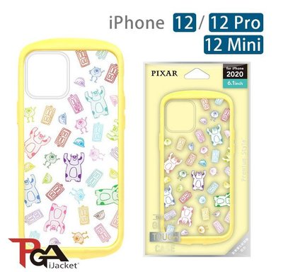 PGA-iJacket iPhone 12/ Pro / Mini 迪士尼 防撞軍規 透明 玻璃殼-怪獸電力公司