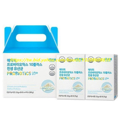 超級商鋪   買三送一正品保證 Atomy艾多美 益生菌(Probiotics10+) 1組4盒共120包 免運費