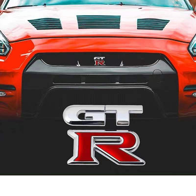 NISSAN 1 ? 金屬 GTR 徽標日產 GTR 3D 改裝分體汽車汽車裝飾後行李箱標誌徽章貼紙貼花日產 GTR