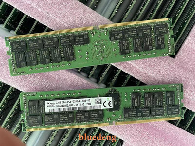SKhynix現代海力士32G 2R×4 PC4-3200AA DDR4 ECC REG伺服器記憶體