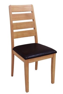 【風禾家具】GF-470-11@RMNA原木實木皮革餐椅【台中市區免運送到家】書椅 實木椅 橡膠木製作 PU皮革 傢俱