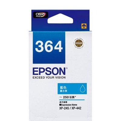【葳狄線上GO】EPSON XP-245/XP-442 原廠藍色墨水匣 T364250