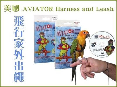 【李小貓之家】美國AVIATOR Harness and Leash《飛行家外出繩-Mini》小型鳥快樂出門的安全配備
