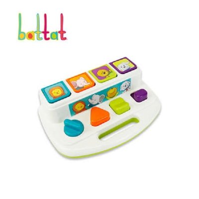 【DJ媽咪玩具日本流行精品】美國B.Toys感統玩具Battat系列-動物玩開關 公司貨  兒童  玩具