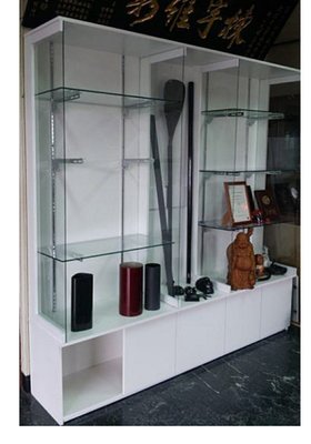 亞毅06-2219779系統櫥窗櫃 白色展示櫃 玻璃展覽置物櫃 非一元商品 皆需報價 勿直接下標