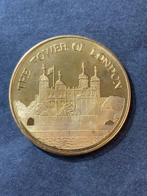 【二手】 精制鍍金銅章，英國倫敦橋，少見，按圖，永久保真，支持鑒定119 紀念幣 錢幣 收藏【奇摩收藏】