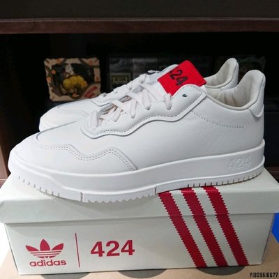 【小柒】adidas x 424 SC Premiere Chalk White 米白 紅 EG3730潮鞋