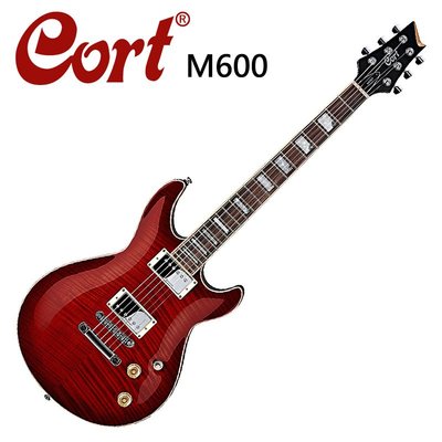 CORT M600-AVB 嚴選電吉他-虎紋紅色