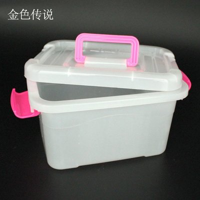 半透明PP收納箱 零件儲物盒 DIY小製作配件材料電機塑膠條收納盒W981-191007[358066]