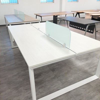 【OA批發工廠】四人工作站 辦公桌 系統桌 4人坐 強化玻璃桌屏 全新品 展示品出清