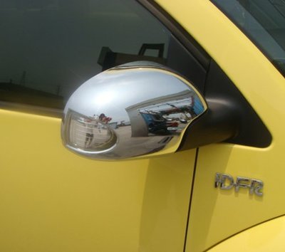 圓夢工廠 VW 福斯 Beetle 金龜車 2代 2005~2012 改裝 鍍鉻銀 後視鏡蓋 後照鏡蓋 照後鏡保護蓋飾貼