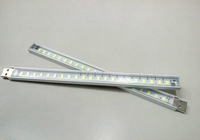 無級調光觸摸觸控鋁基板21LED USB長燈條超亮檯燈 透明燈罩