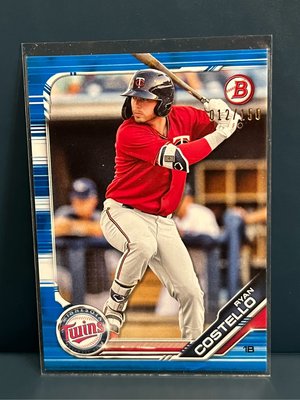 Ryan Costello 新人卡限量150張紙卡 2019 Bowman Draft Chrome