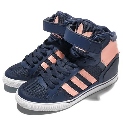 =CodE= ADIDAS ORIGINALS EXTABALL UP W 皮革內增高楔型鞋(藍粉紅) BY2330 女