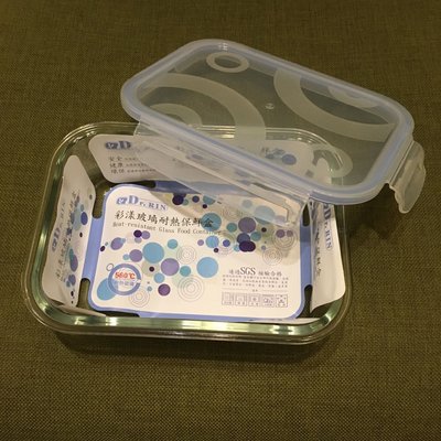Dr. Rin 彩漾玻璃耐熱保鮮盒 1L (1,040mls 樂扣 Lock)