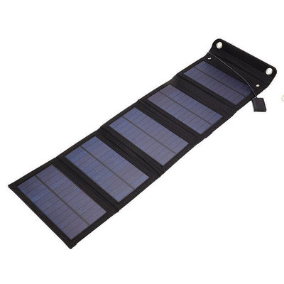 15W可折疊USB太陽能板便攜式太陽能電池板戶外充電移動電源充電器