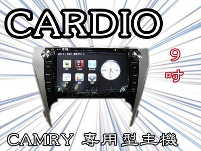 CARDIO-2014  CAMRY 9吋  專用型觸控式DVD主機.HD數位電視.導航.藍芽.方控.倒車鏡頭