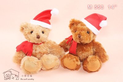 35公分聖誕泰迪熊 聖誕禮物 耶誕禮品 裝飾小物~*小熊家族*~ 泰迪熊專賣店~