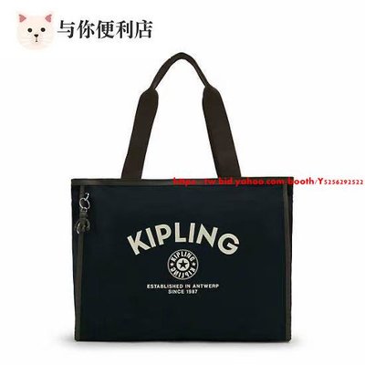 Kipling 猴子包 KI3101 黑色 簡約經典 多夾層好分類 托特包 購物袋 拉鍊款輕量手提肩背旅行 出遊 大容量