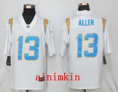 NFL Man  San Diego Chargers  13 Allen 男款  橄欖球服 ainimkin
