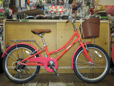 【冠鑫自行車】美騎樂 ML-206 荷蘭 20吋 SHIMANO 7速 低跨點 淑女車 童車 小徑車 野莓紅 高雄