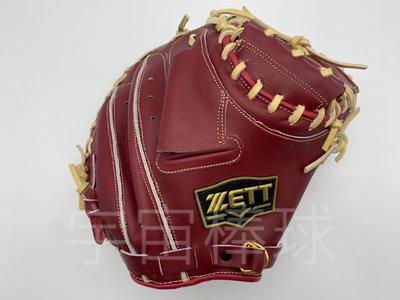 ※宇宙棒球※ZETT 2023新款 552系列 棒壘球牛裏手套 33吋 捕手用 酒紅 BPGT-55212