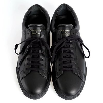 ZESPA ZSP4 法國製造 頂級小牛皮鞋 黑 燙金 Common Projects 中性小尺寸38 近全新 二手正品