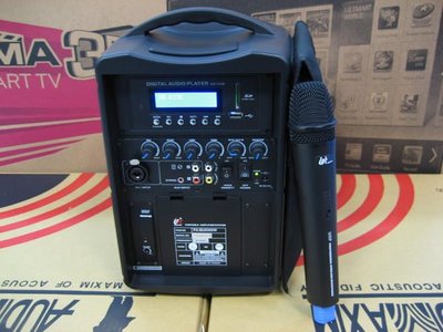 攜帶式中型擴音喇叭 UR SOUND PA-BU9300W 鋰電池  手機藍芽無線播音 附一支UHF無線麥克風