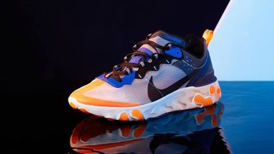 [Butler] 優惠代購 Nike React Element 87 藍 橘 半透 跑鞋 AQ1090-004